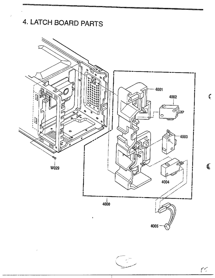 Exploded View And Parts List Page 5 Diagram and Parts List for MA-884M  LG Microwave