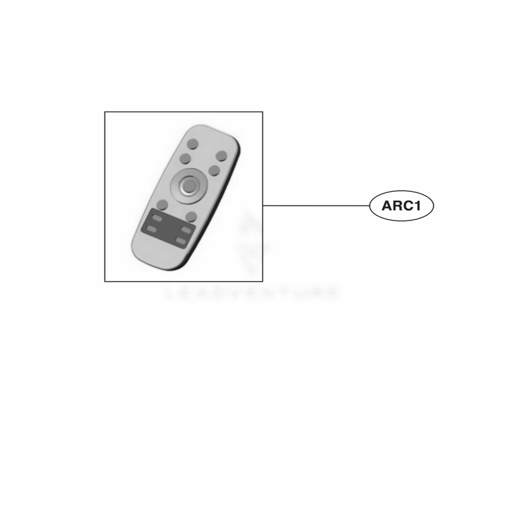 Remote Controller Assembly Diagram and Parts List for VR65502LV ARDELGA LG Canister Vacuum