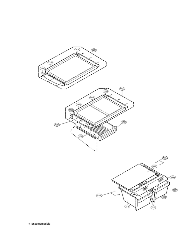 Refrigerator Parts Diagram and Parts List for LRBN22520BQ  LG Refrigerator
