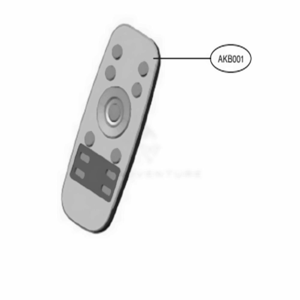 Remote Controller Assembly Diagram and Parts List for R975GM AIGELGA LG Canister Vacuum
