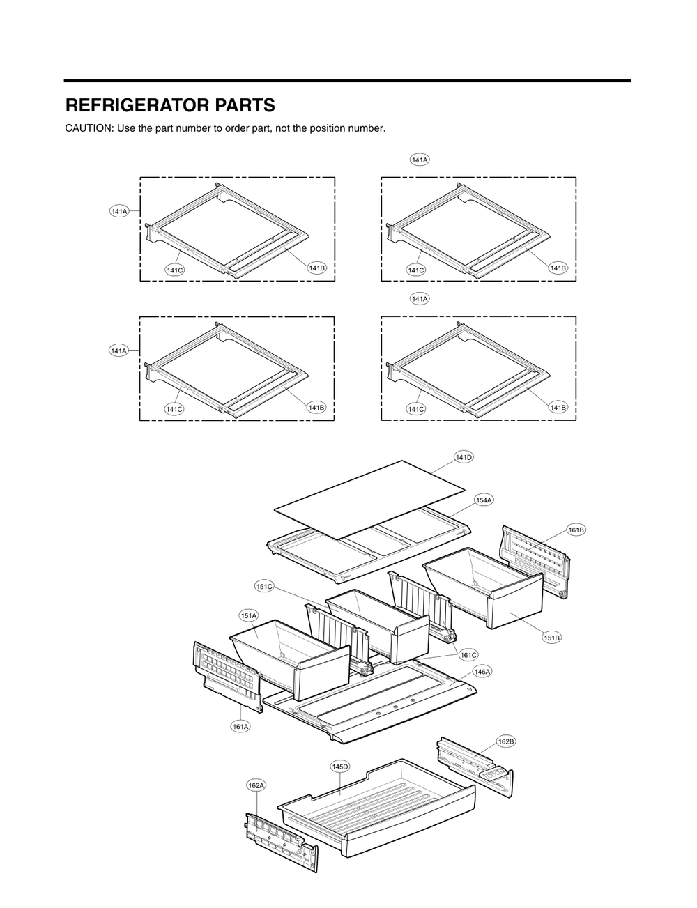 Refrigerator Parts Diagram and Parts List for GC-L288NSRP ASTCNA1 LG Refrigerator