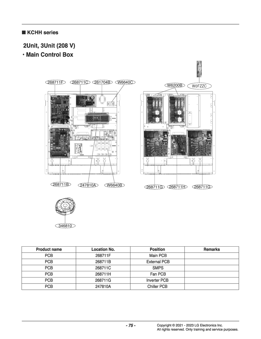 Diagram 7 Diagram and Parts List for ZCHH050VDGC ABEAAAU LG Air Conditioner
