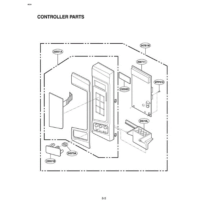 Section 1 Diagram and Parts List for LRM2060ST CSSELGA LG Microwave Oven Combo