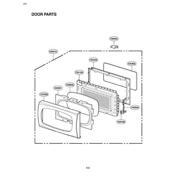 Section 2 Diagram and Parts List for LRM1250B CB1ELGA LG Microwave Oven Combo