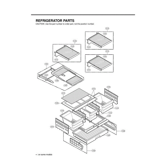 Section 4 Diagram and Parts List for LFX21975ST AST1LGA LG Refrigerator
