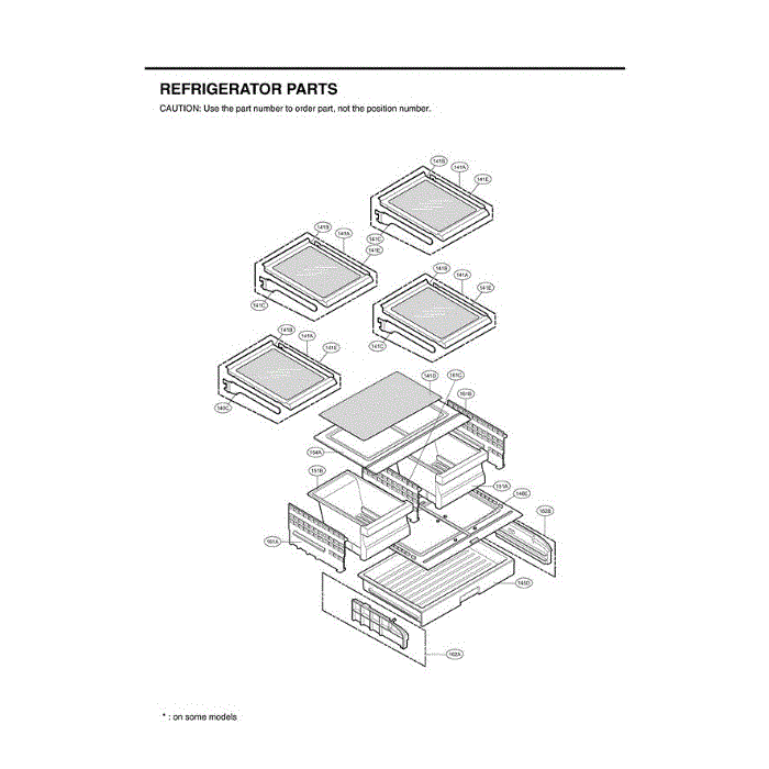 Section 8 Diagram and Parts List for LFX25961ST ASTCLGA LG Refrigerator