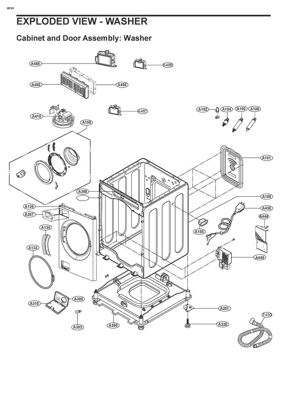 Diagram 4 Diagram and Parts List for SWWE50N3 ANSEEUS LG Washer