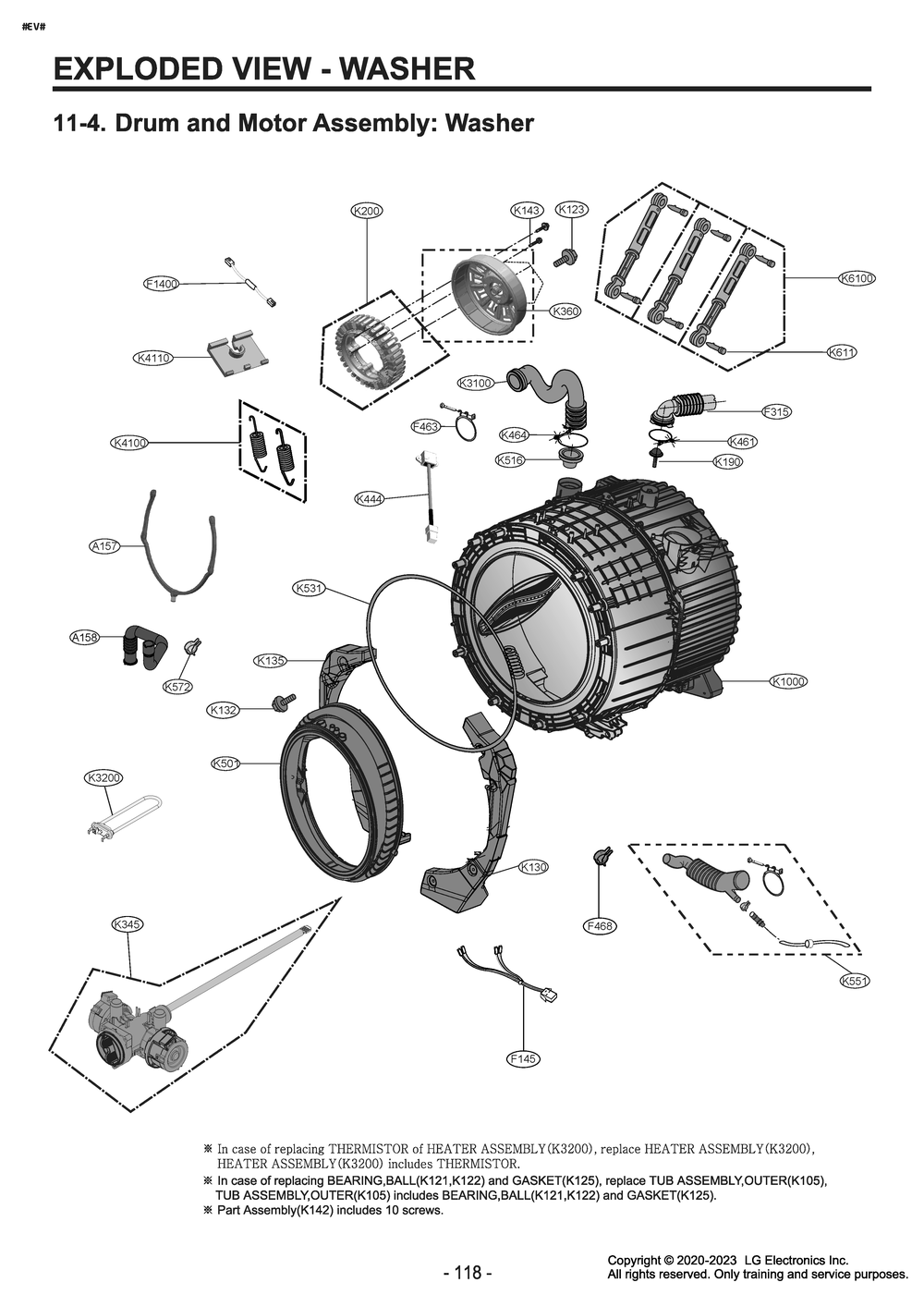 Diagram 5 Diagram and Parts List for W3P7CVU2WVS ABWEUUS LG Washer