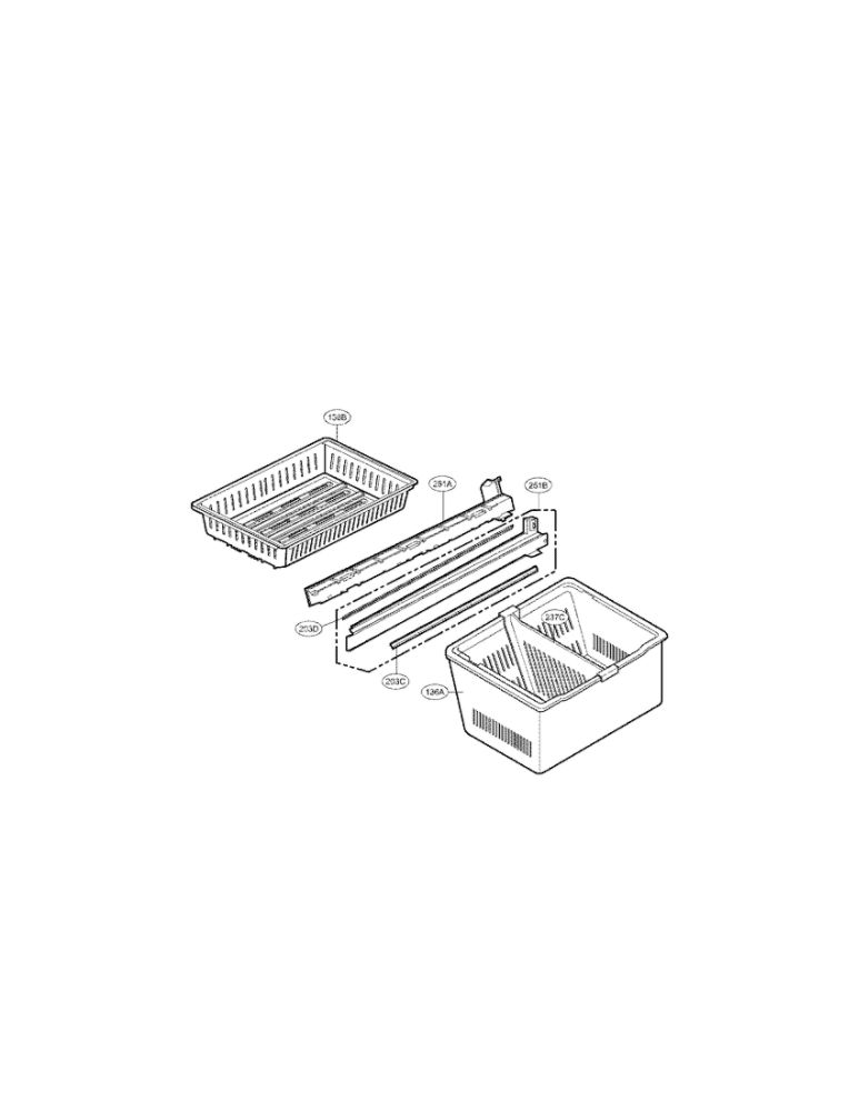 Freezer Parts Diagram and Parts List for LMX25964SS 00 LG Refrigerator