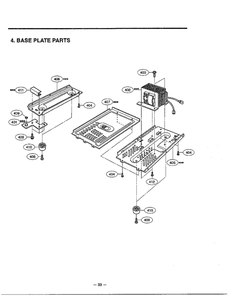 Complete Microwave Oven Page 5 Diagram and Parts List for MA-1554M  LG Microwave