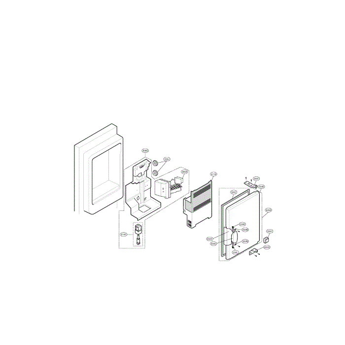 Ice Bank Diagram and Parts List for LFX25960SB 00 LG Refrigerator