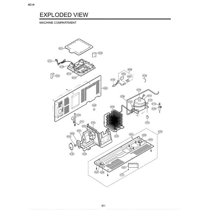Section 6 Diagram and Parts List for LSC27931SB AWBCLGA LG Refrigerator
