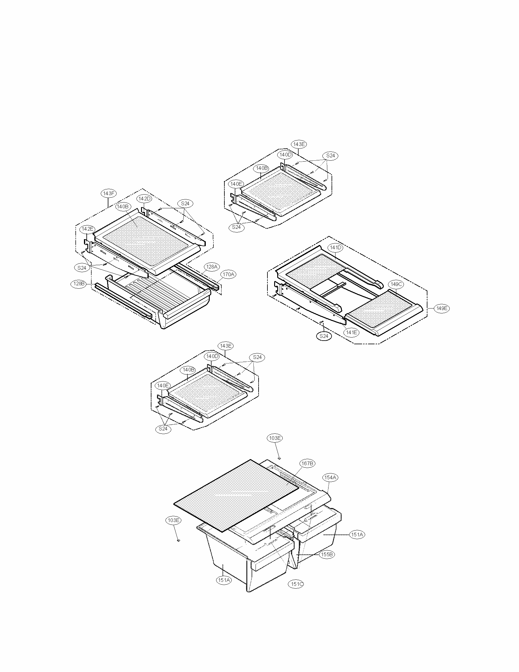 Refrigerator Parts Diagram and Parts List for 79569292902  Kenmore Refrigerator
