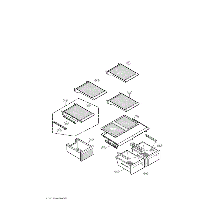 Refrigerator Diagram and Parts List for LFX25980ST 00 LG Refrigerator