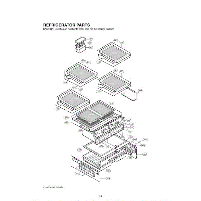 Section 6 Diagram and Parts List for LFD25860SB AWBCLGA LG Refrigerator