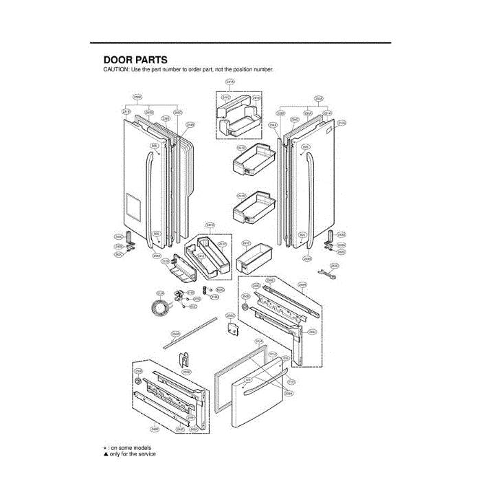 Section 5 Diagram and Parts List for LFX21975ST AST1LGA LG Refrigerator