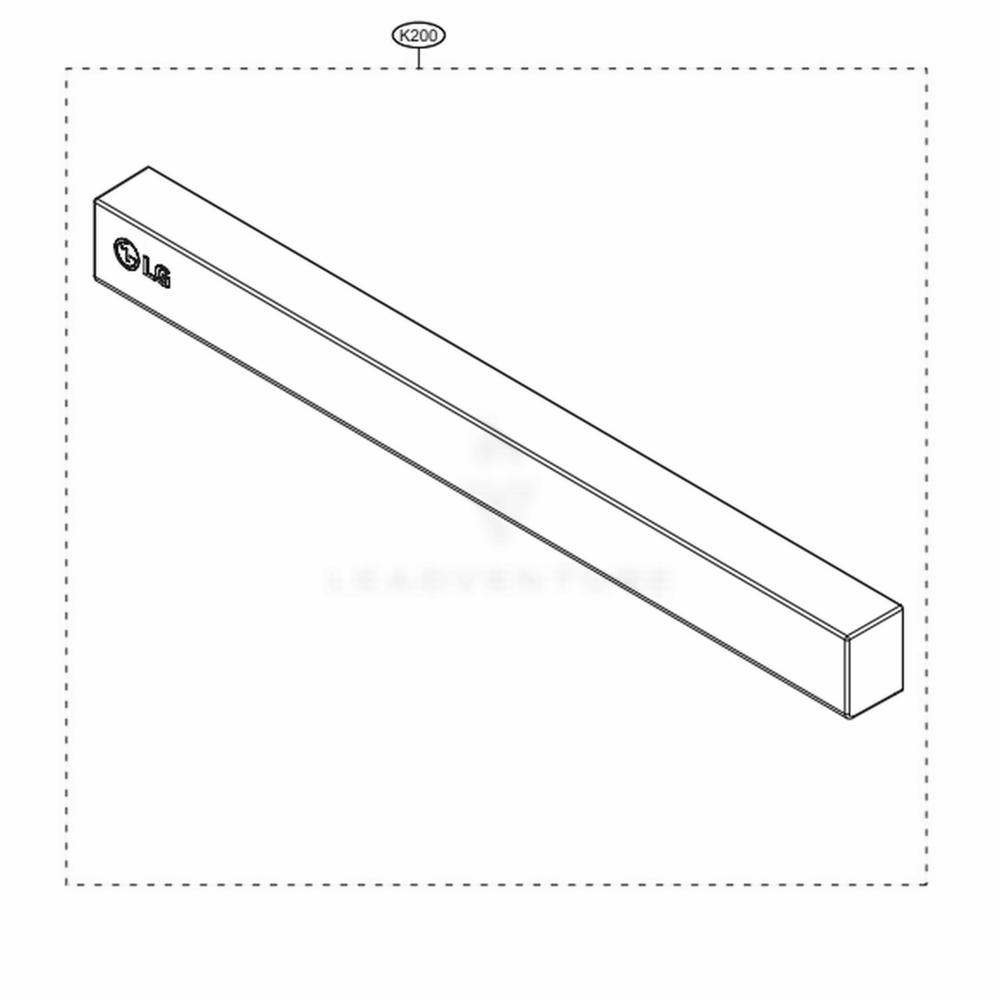 Panel Assembly Diagram and Parts List for LDP6809BM ABMESNA LG Dishwasher