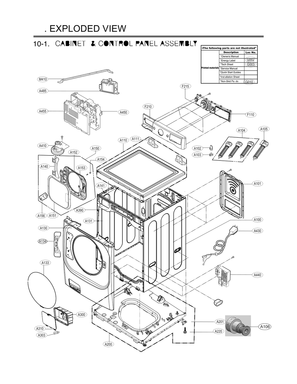 Diagram 1 Diagram and Parts List for FH4F3CDYP3 ABWEPEU LG Washer