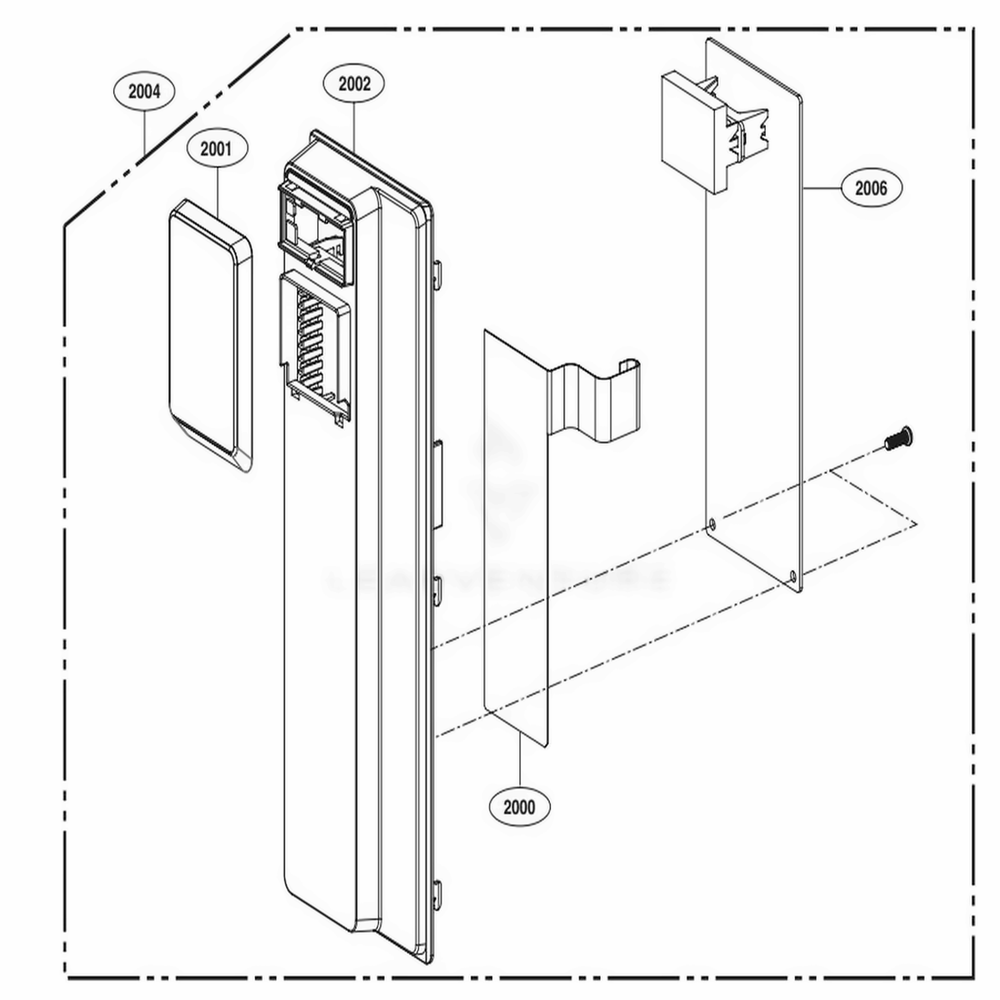 Control Panel Parts Diagram and Parts List for LMC0975AST CSSEAMZ LG Range