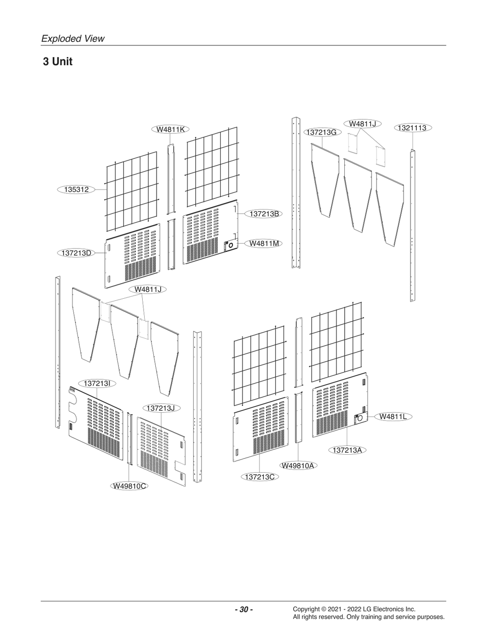 Diagram 3 Diagram and Parts List for ACHH060HBAB ABEAAAU LG Air Conditioner