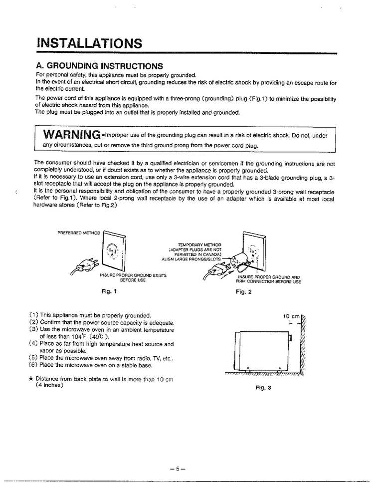Installations Diagram and Parts List for MA-870MW  LG Microwave