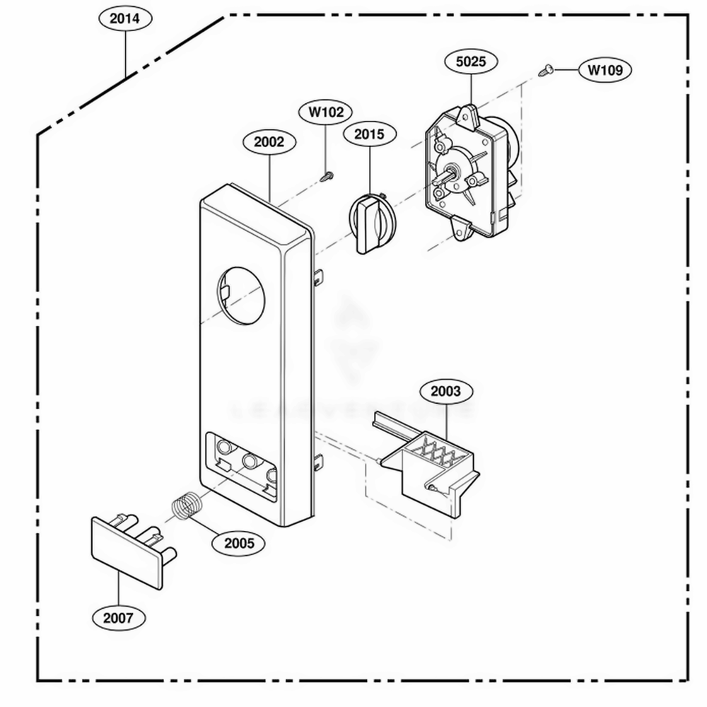 Controller Parts Diagram and Parts List for LD10D2 AGREAMA LG Range