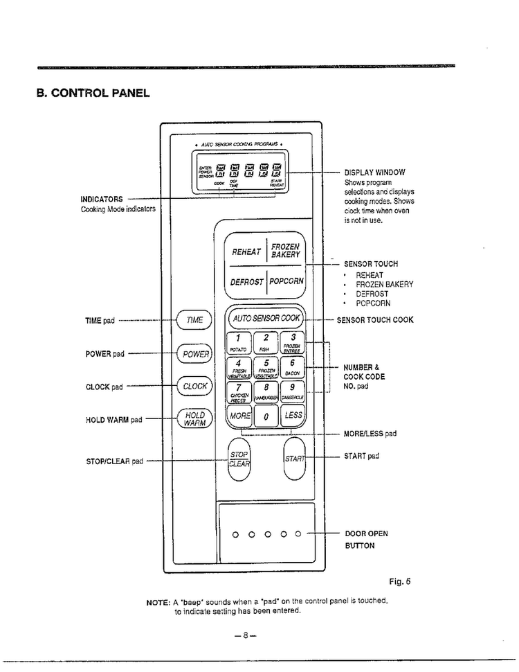 Operating Instructions Page 2 Diagram and Parts List for MA-1171S  LG Microwave