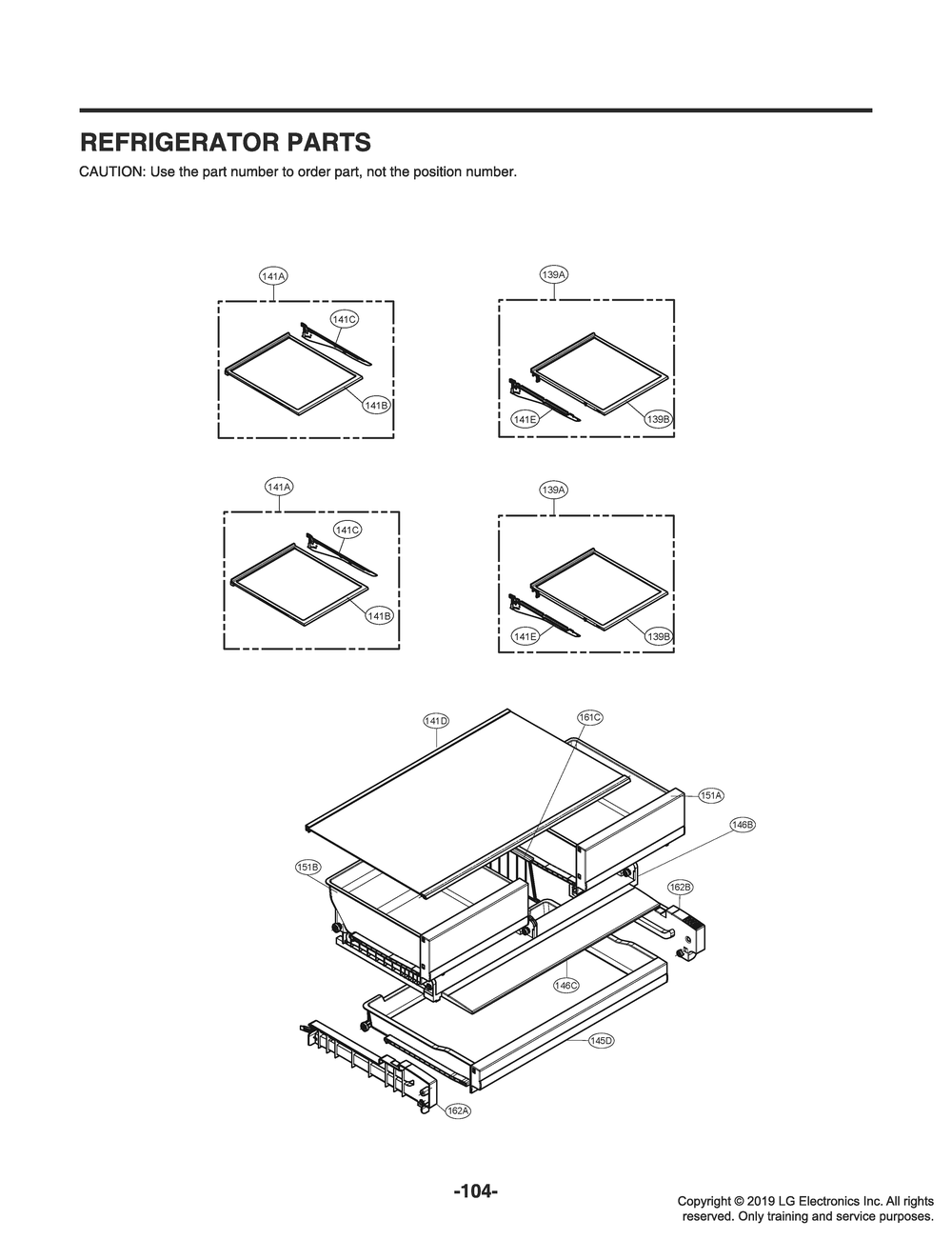 Refrigerator Parts Diagram and Parts List for GR-Q278NSNM ASTCNA0 LG Refrigerator