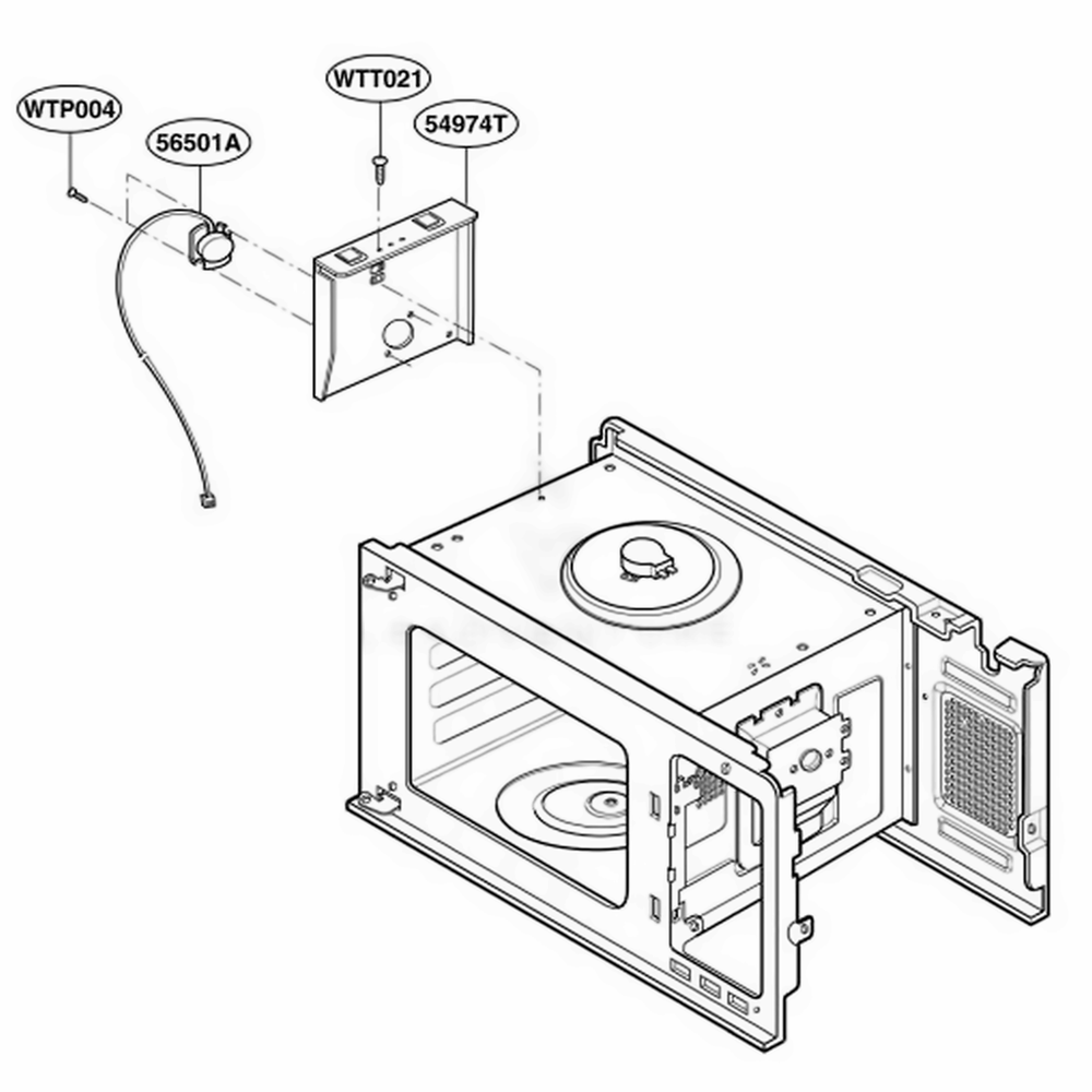 Sensor Parts Diagram and Parts List for GLMB186CB CBKEGEF LG Range