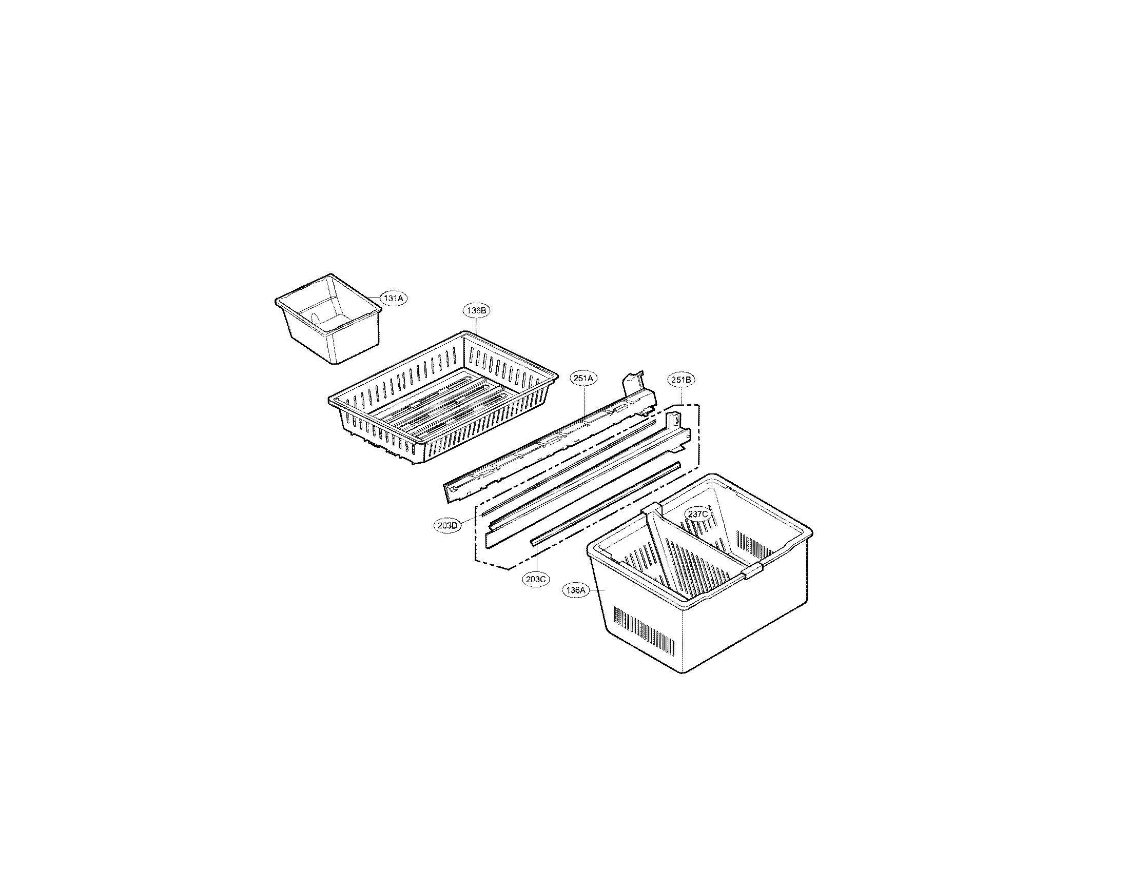 Freezer Parts Diagram and Parts List for 79571099111  Kenmore Refrigerator