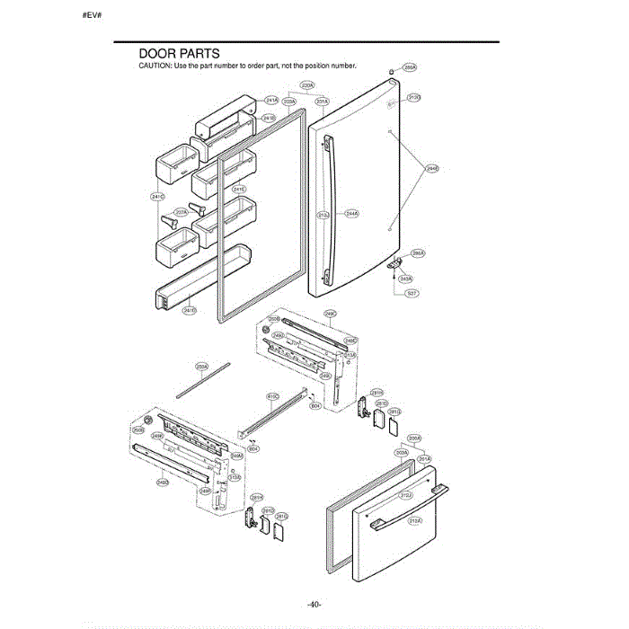 Section 3 Diagram and Parts List for LDN22735ST ASTCLGZ LG Refrigerator
