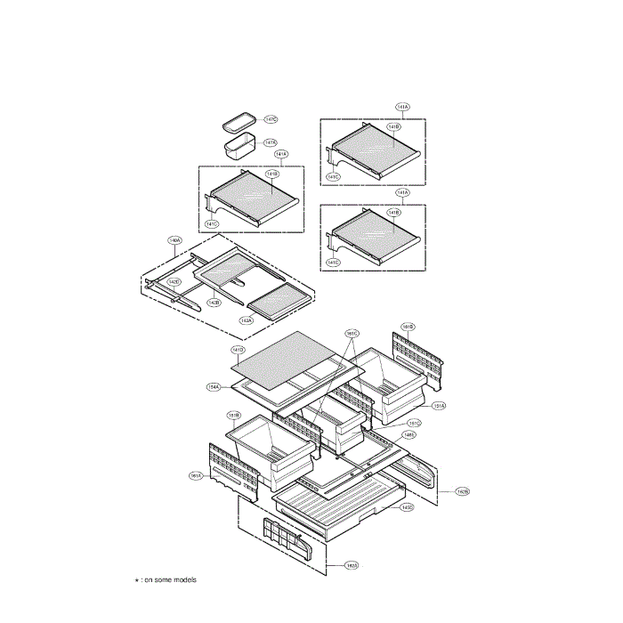 Refrigerator Diagram and Parts List for LFX25971SW 00 LG Refrigerator