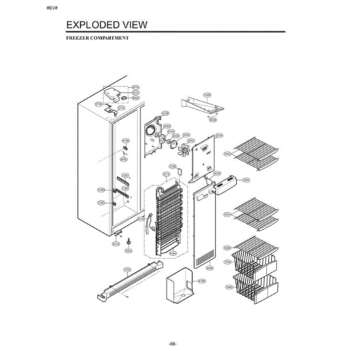 Section 2 Diagram and Parts List for LSC27931SB AWBCLGA LG Refrigerator