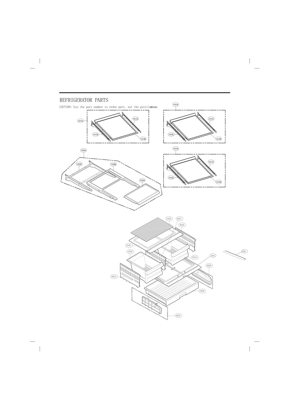 Refrigerator Diagram and Parts List for GC-L288GSXP ASTCNA2 LG Refrigerator