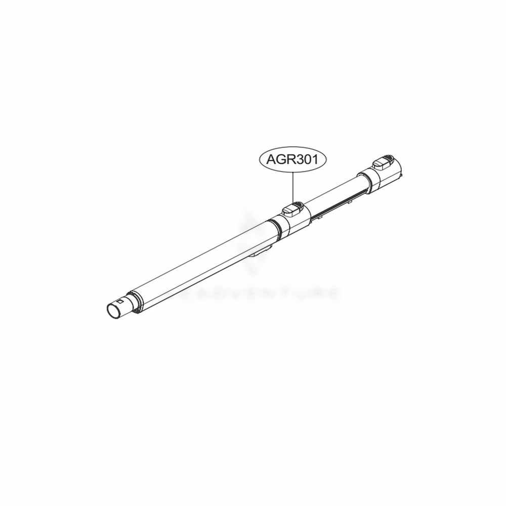 Extension Pipe Diagram and Parts List for A906SM AFSELGA LG Upright Vacuum