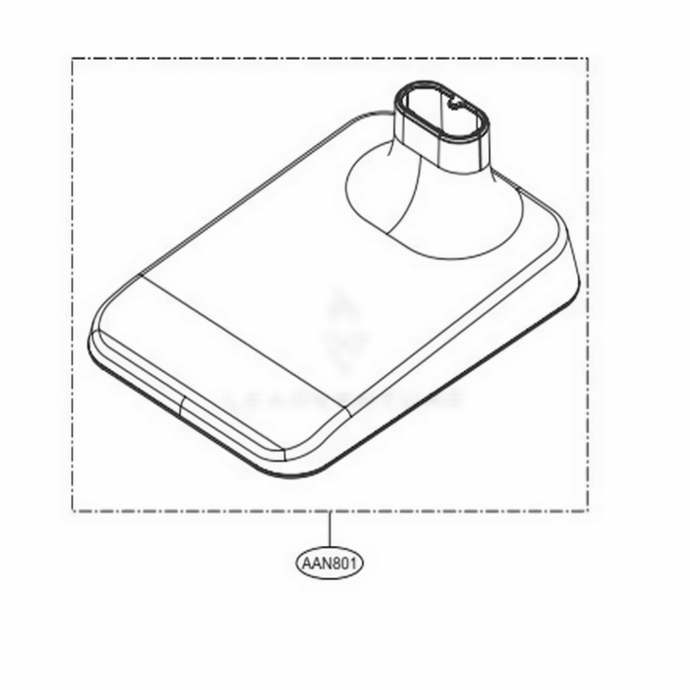 Base Assembly, Lower Diagram and Parts List for A908VMR BVWELGA LG Upright Vacuum