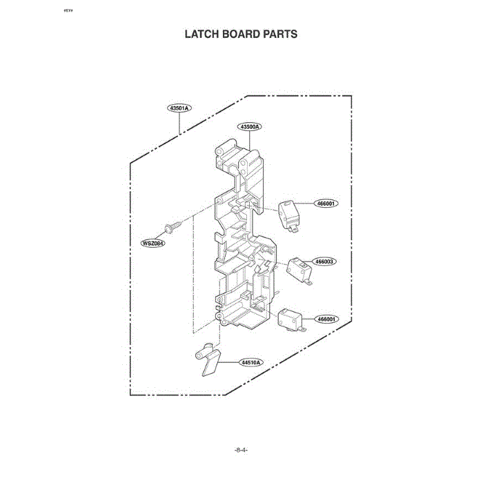Section 5 Diagram and Parts List for MV-1555ST STEGSE LG Microwave Oven Combo