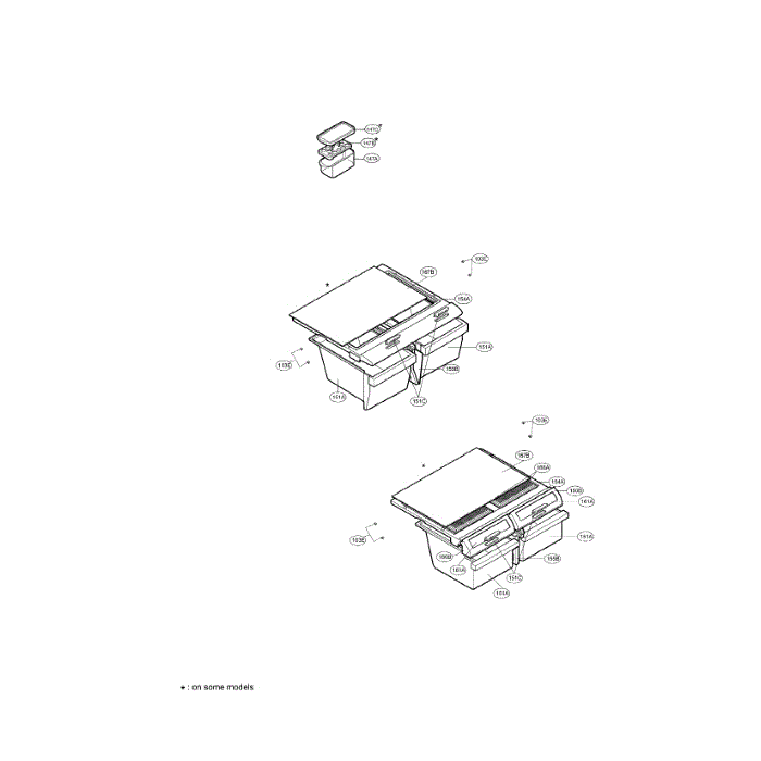 Refrigerator 3 Diagram and Parts List for LRDC22743SW  LG Refrigerator