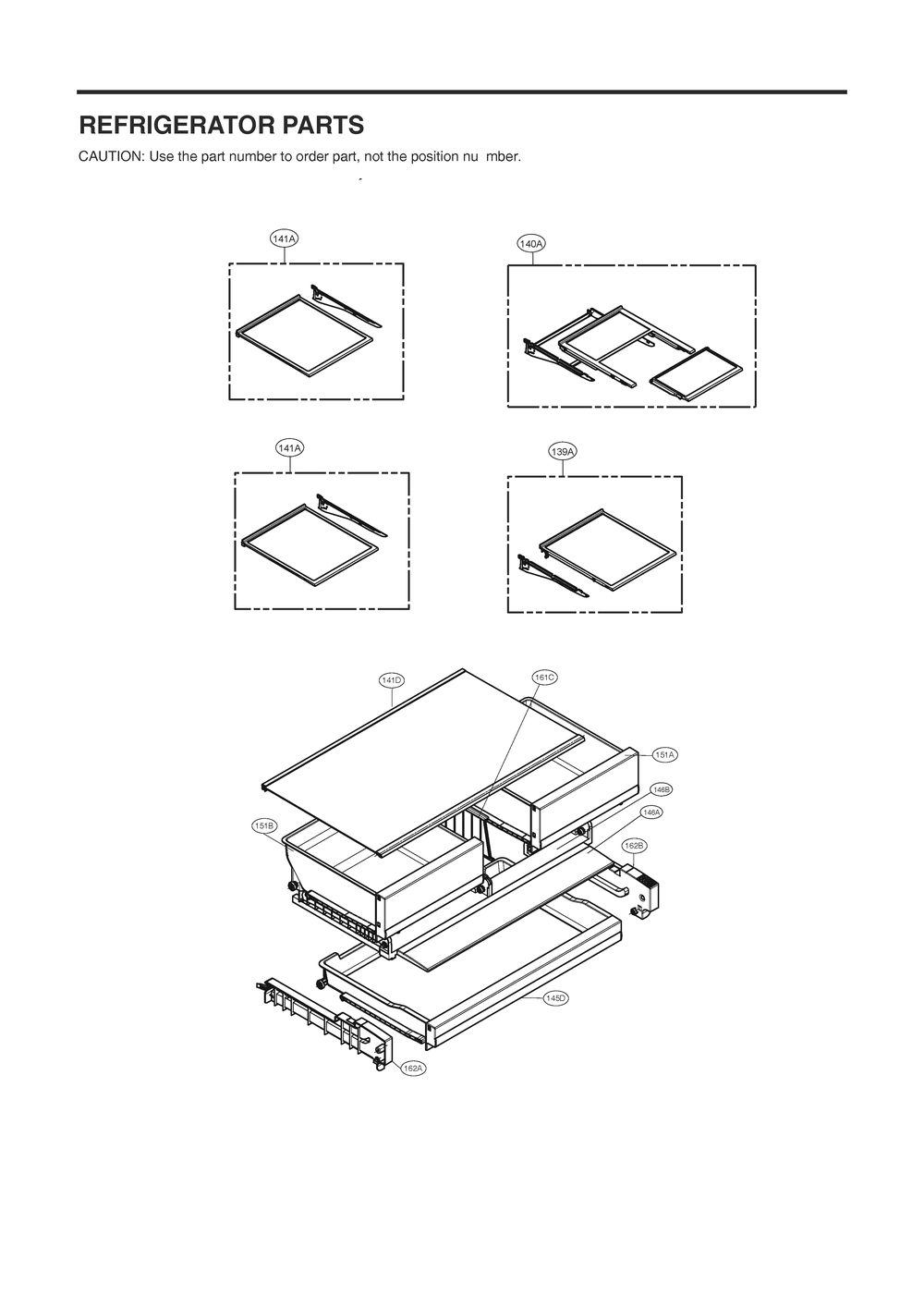 Refrigerator Parts Diagram and Parts List for GC-L28ANKXM ASBCNA0 LG Refrigerator
