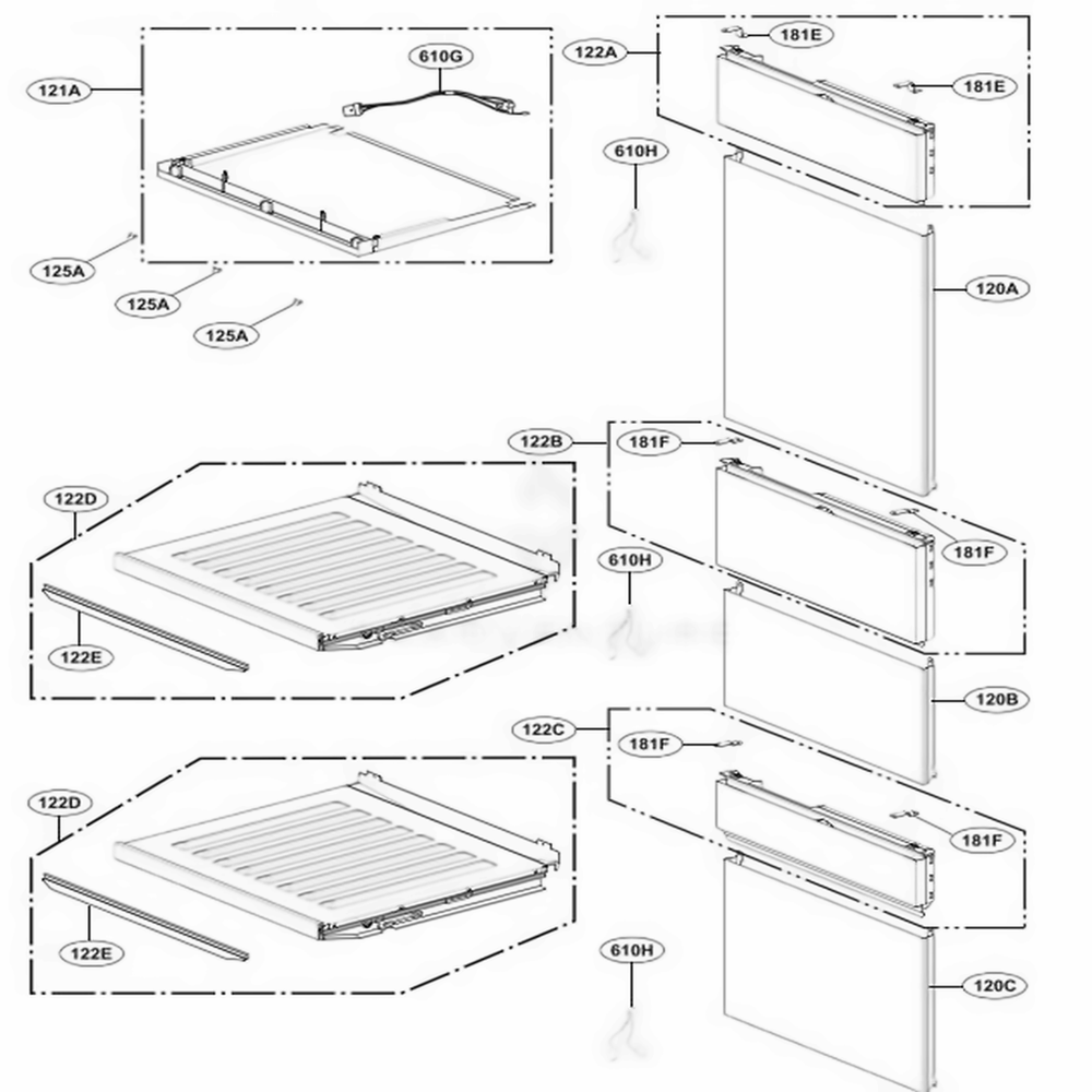 Perform Part 2 Diagram and Parts List for SKSCW241RP ASWCNA0 LG Range