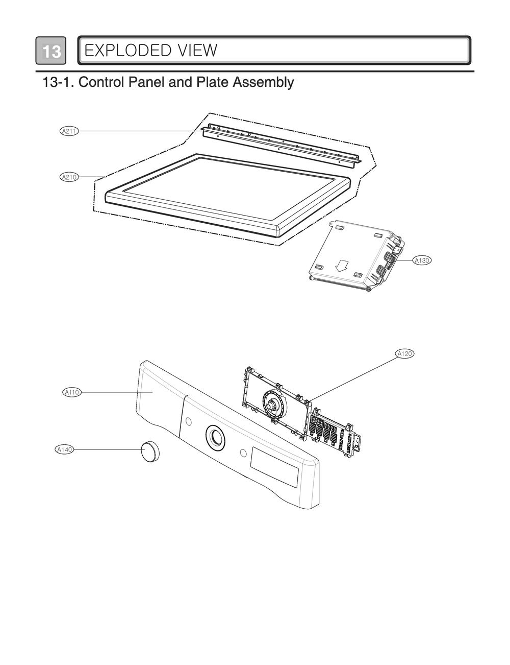 Diagram 1 Diagram and Parts List for DLGX8981V ASSEEUS LG Dryer