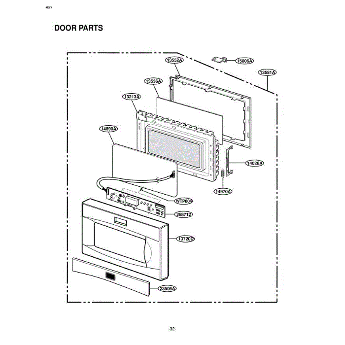 Section 2 Diagram and Parts List for LTM9020B AB1ELGA LG Microwave Oven Combo