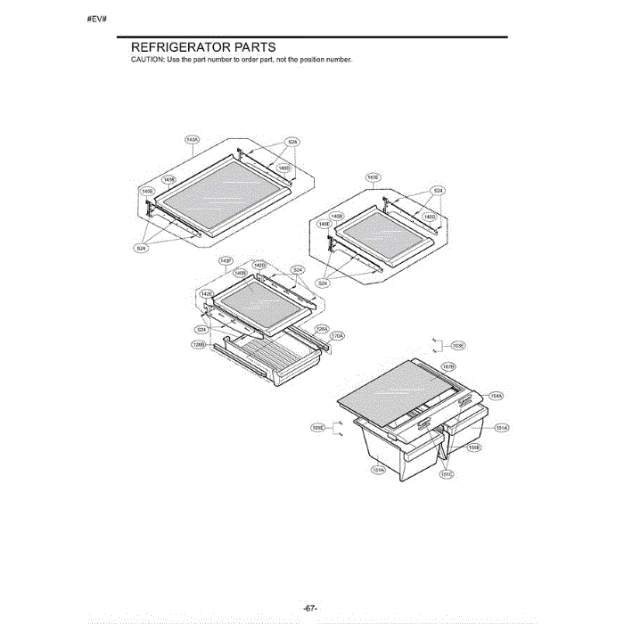 Section 2 Diagram and Parts List for LRBN22514SB AWBCLGG LG Refrigerator
