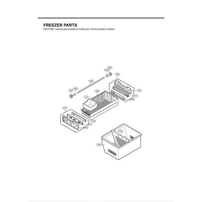 Section 1 Diagram and Parts List for LFC21770ST AST1LGA LG Refrigerator