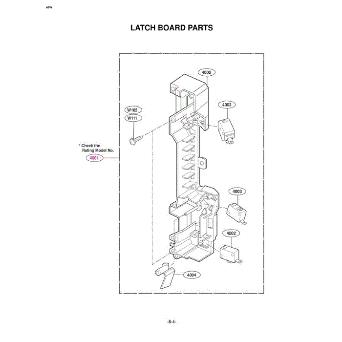 Section 5 Diagram and Parts List for MV-1501B ABKEGSE LG Microwave Oven Combo