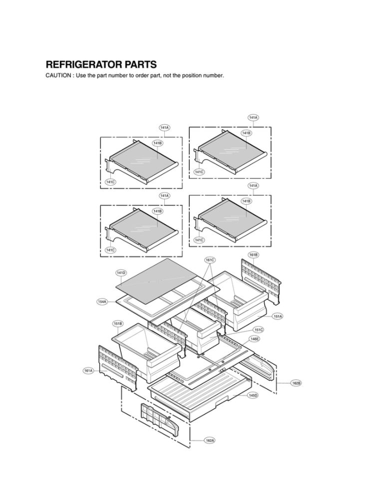 Refrigerator Parts Diagram and Parts List for LFC25776ST 03 LG Refrigerator