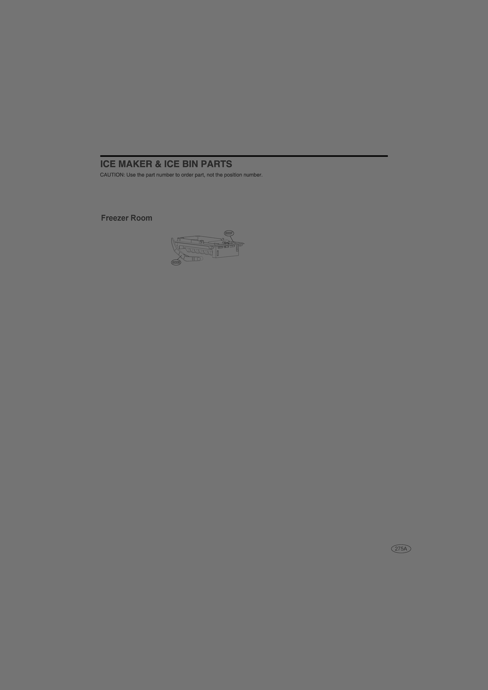 Ice Maker And Ice Bin Parts Diagram and Parts List for GR-G23ANSNM ASTCNA0 LG Refrigerator