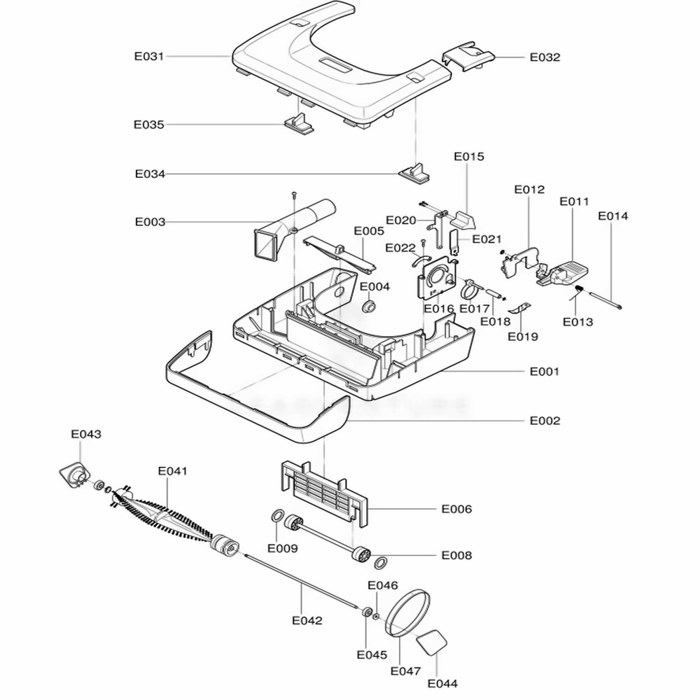 Main 2 Diagram and Parts List for 33289 ARUESRS LG Canister Vacuum