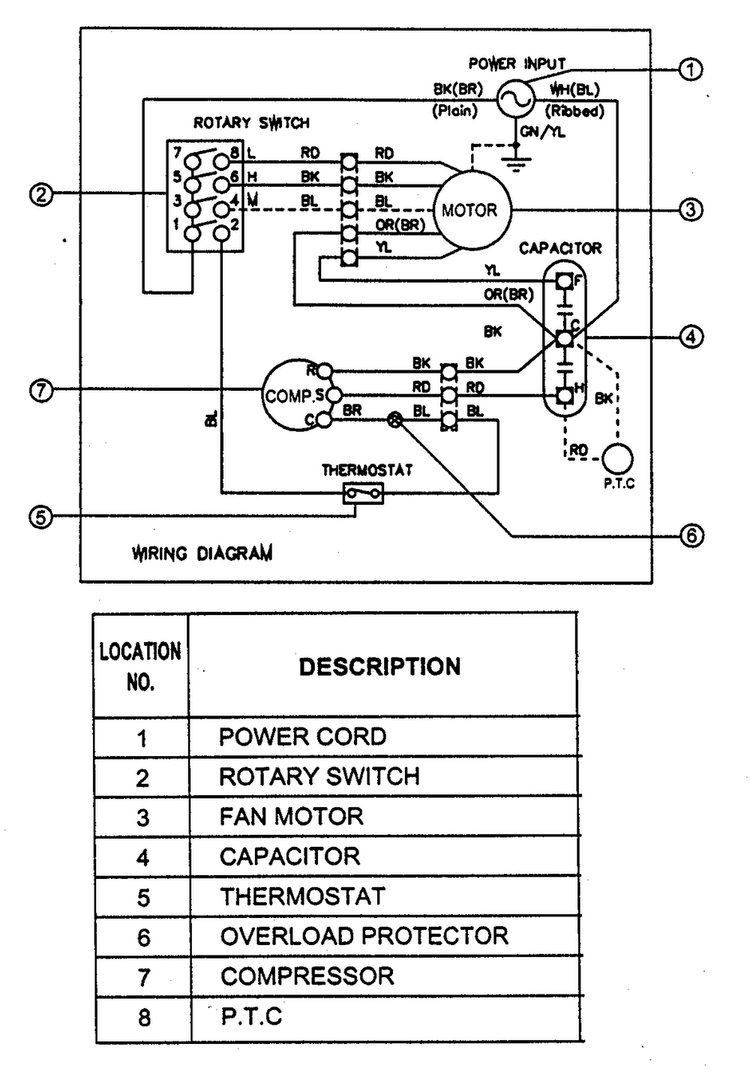 Wiring Diagram Diagram and Parts List for LW-C1014CL  LG Air Conditioner