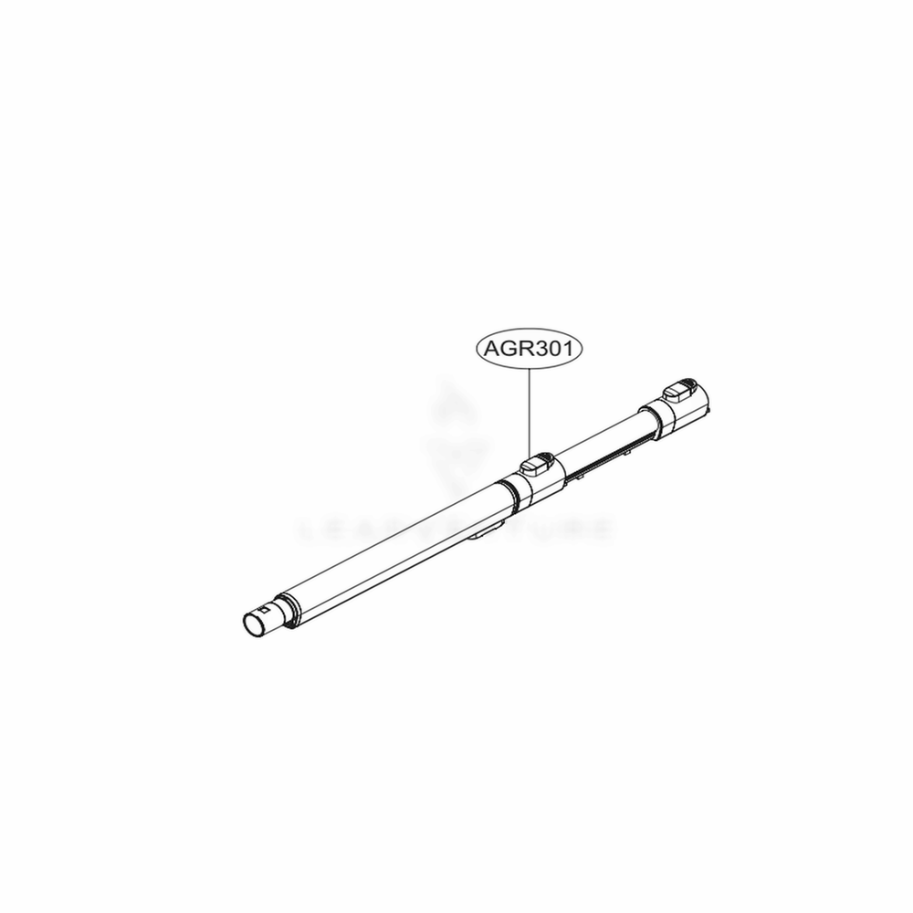 Extension Pipe Diagram and Parts List for A907GMS AIGELGA LG Upright Vacuum